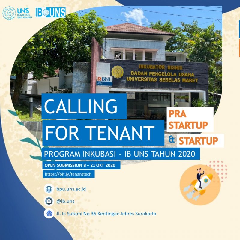 Open Rekrutmen Tenant Khusus Teknologi