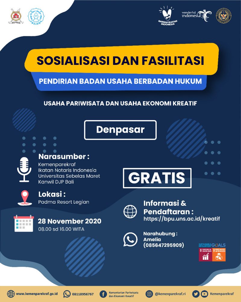 Pendaftaran Sosialisasi dan Fasilitasi Pendirian Badan Hukum Denpasar